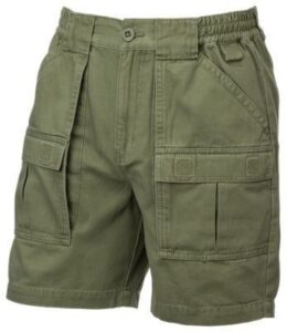 Green Travel Shorts For Mens